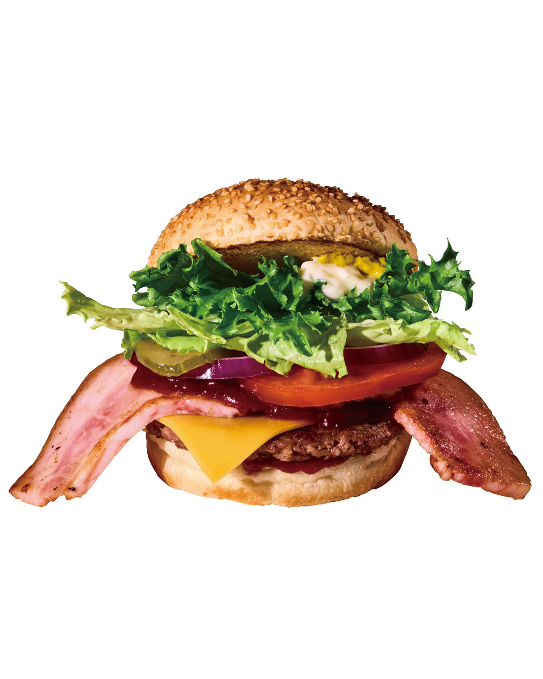 ここでしか出会えない、当店限定バーガー 「厚切りベーコンのBLTバーガー」