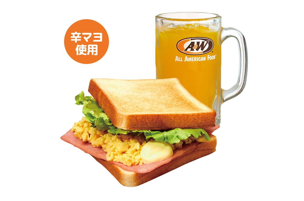 ハムエッグサンドセット