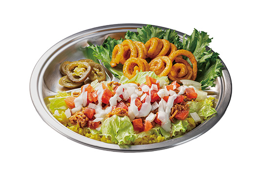 プルドポークオーバーライスプレート